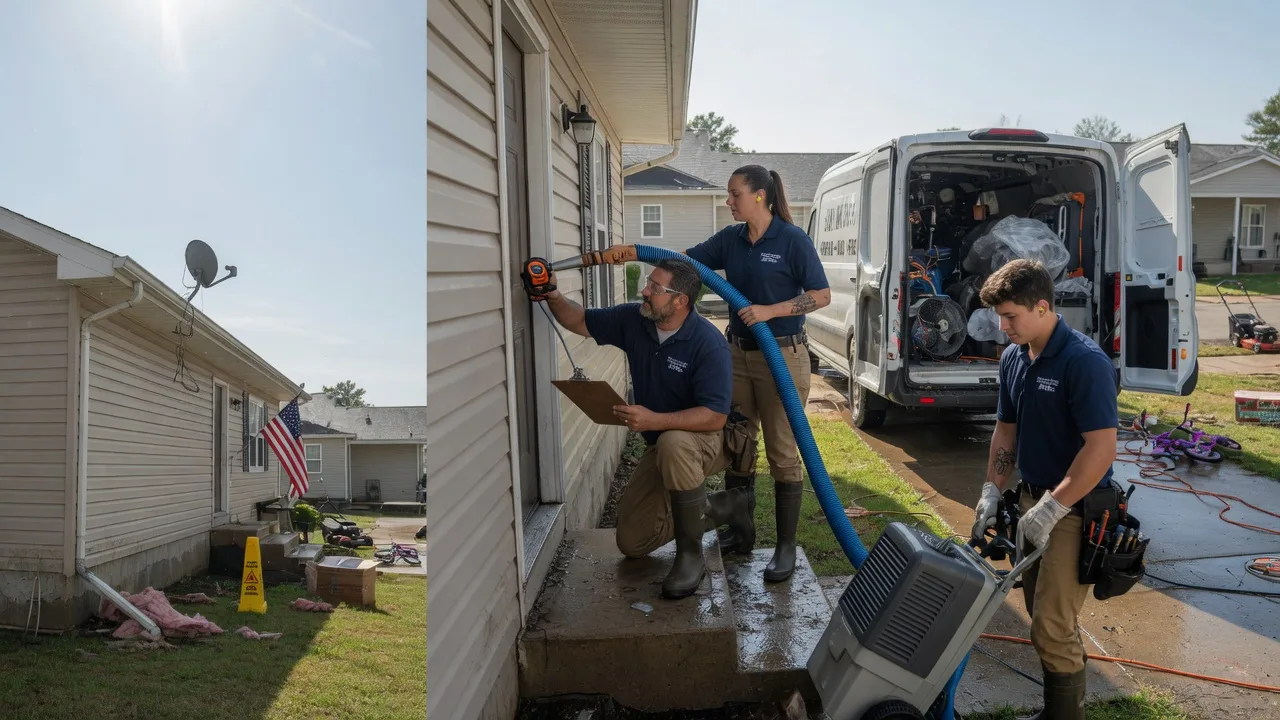 Ceiling Water Damage Restoration in Fort Branch, IN near me